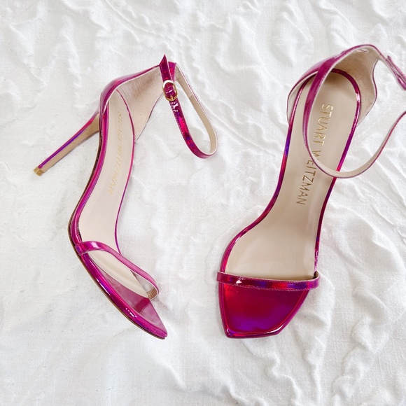 Stuart Weitzman Women's Nudistcurve 100 Ankle Strap High Heel Sandals - Picture 5 of 8